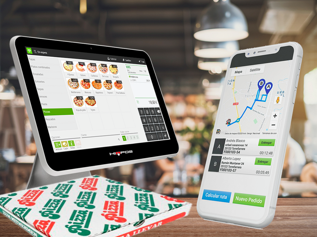 Pizzerías, delivery y pick-up, delivery channels