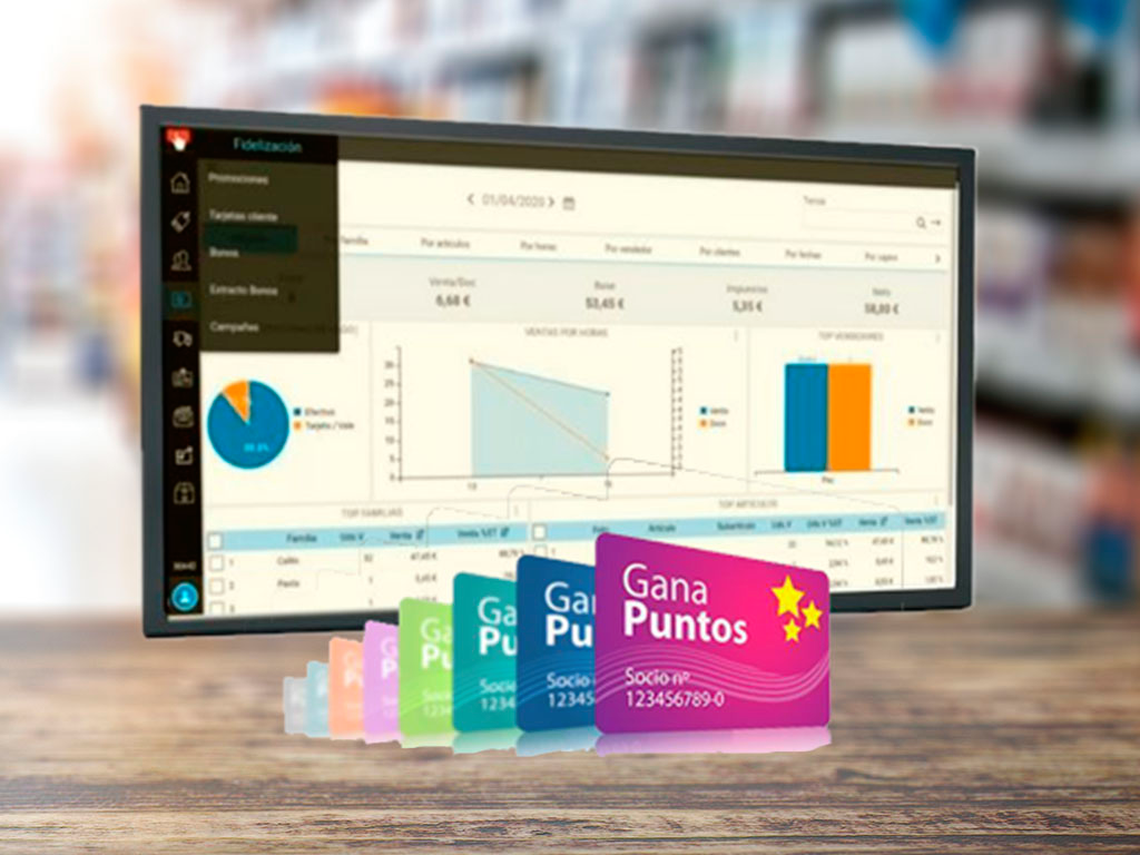 Configuración de ofertas en Hioffice y la aplicación de estas en Hiopos. Configuración de tipos de tarjetas y creación de las tarjetas de puntos y saldo en Hiopos y finalmente su operativa de venta en el mismo terminal.