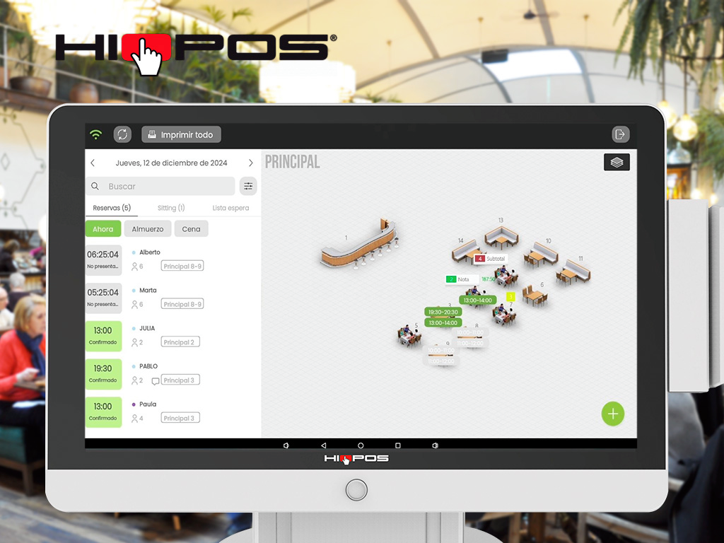 Presentation of HIOPOS solutions versions 11: Table bookings